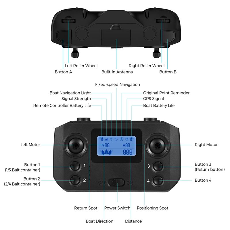Controle Remoto ABKQ para Barc - Fishing Boat Gps avaliação e preço