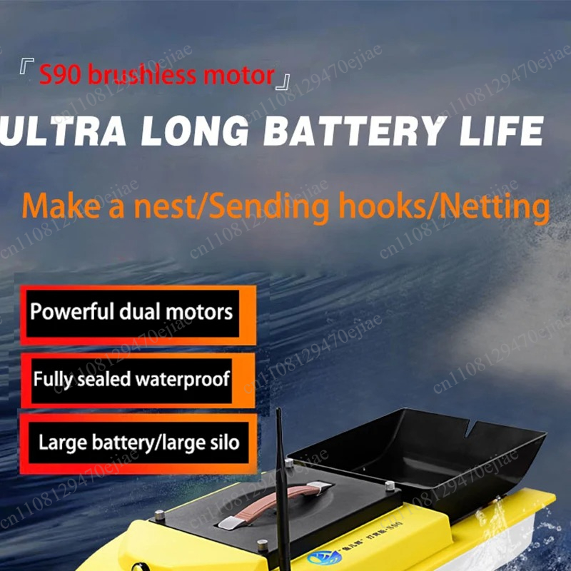 Barco de Isca RC S90 12V com G - Fishing Boat Gps avaliação e preço